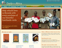 Tablet Screenshot of cardsfromafrica.com